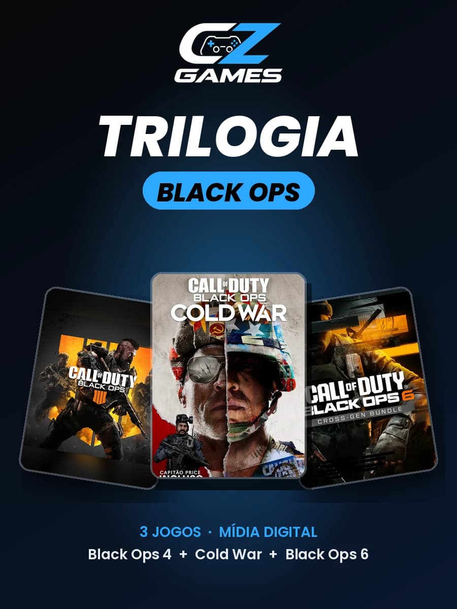 Trilogia Black Ops: Black Ops 4 + Cold War + Black Ops 6
