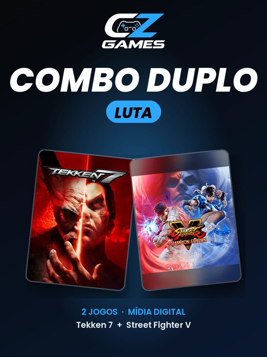 Tekken 7 + Street Fighter V (combo duplo)